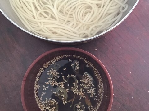 鍋上げ細うどん。